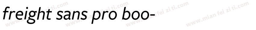 freight sans pro boo字体转换